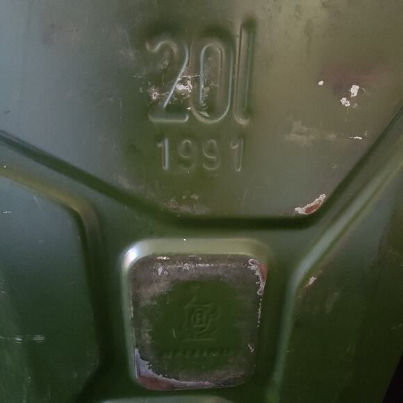 Vintage 1991 Bund 20L 5 Gallon Military Green Jerry Liquid Can Tank by Bellino - Picture 3 of 12